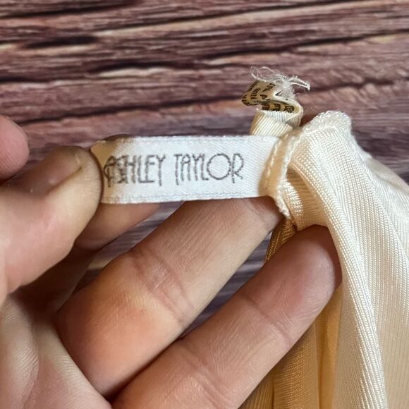 Ashley Taylor Vintage Sheer Flowered One Piece! Size Small. - Picture 4 of 7